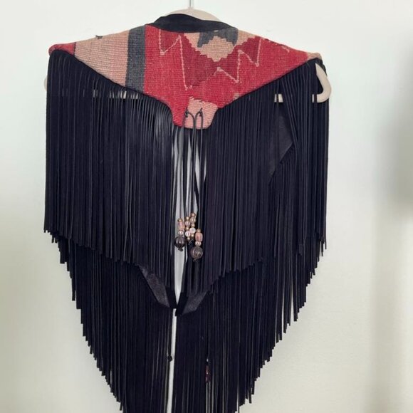 Vintage 1990s S.Hyde For Signature Rugs Of Dallas Wearable Art Suede Leather - Picture 16 of 16